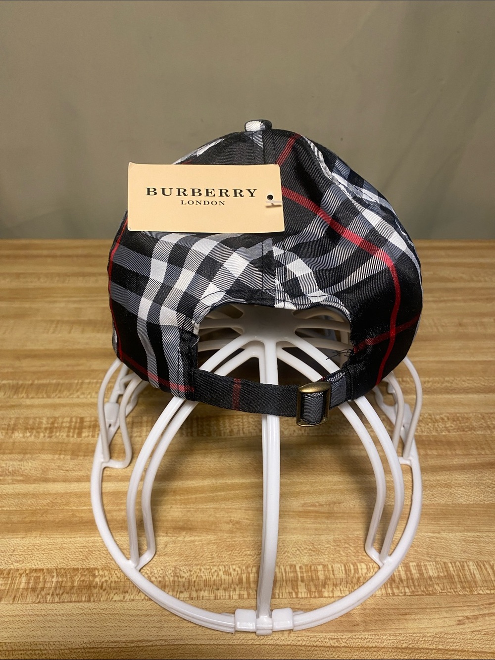 Burberry London Baseball Cap Check Gold Prorsum Knight Unisex O/S NWT - Picture 6 of 7